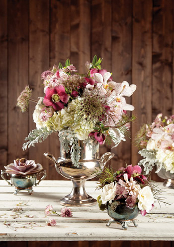 Pink and marsala flowers